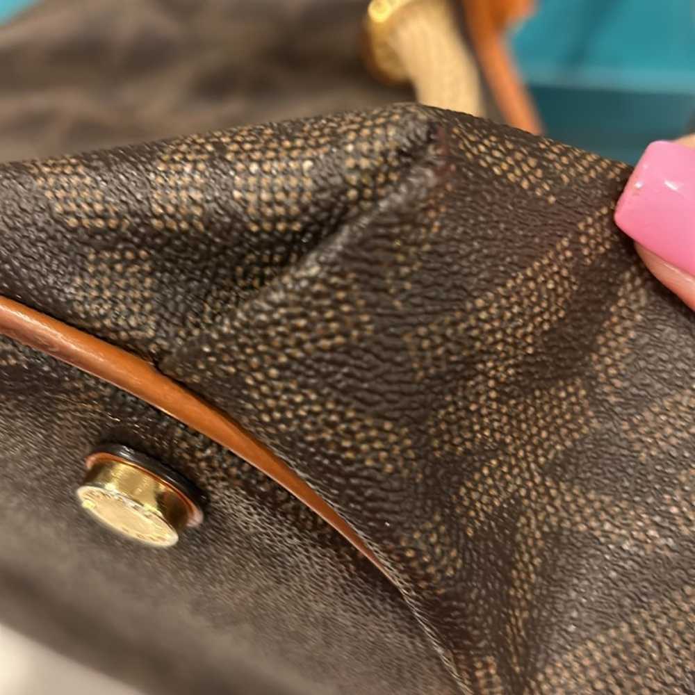 Michael Kors handbag w/rope drawstring & leather … - image 9
