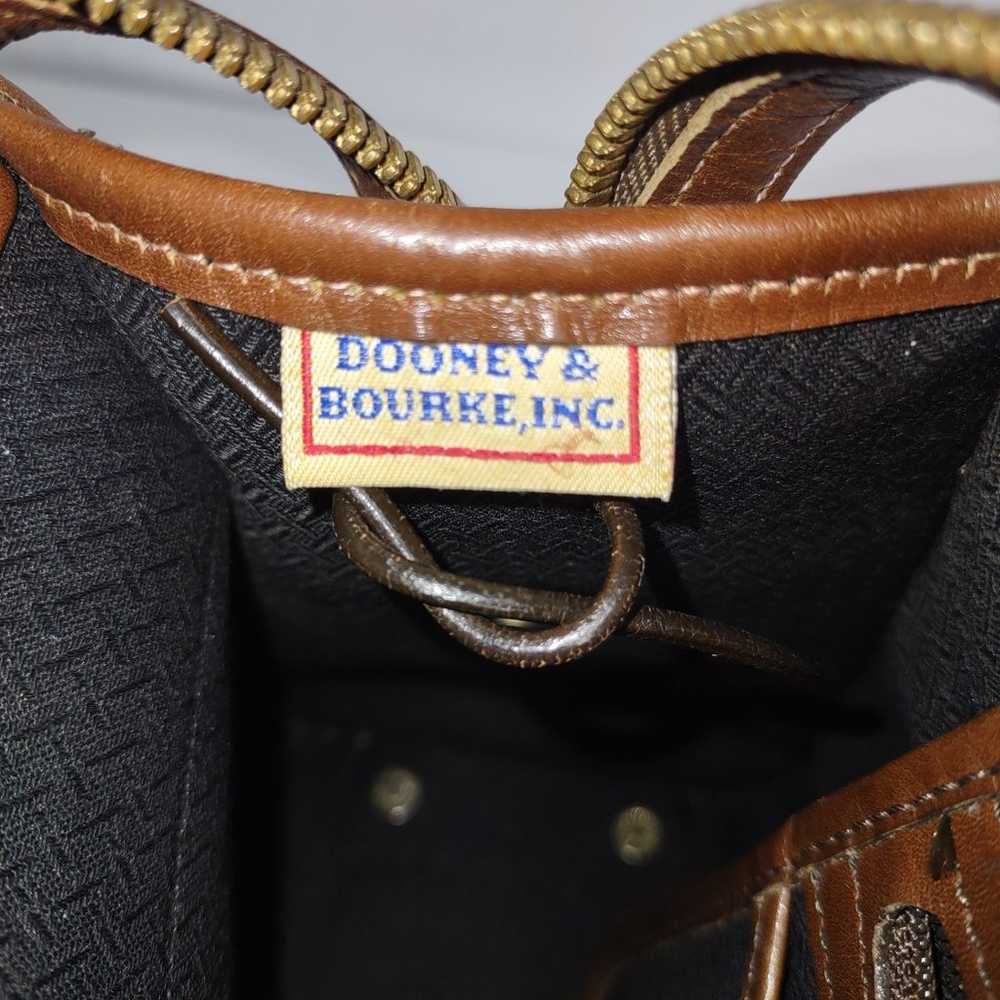 vintage Dooney and Bourke handbag purse satchel h… - image 5