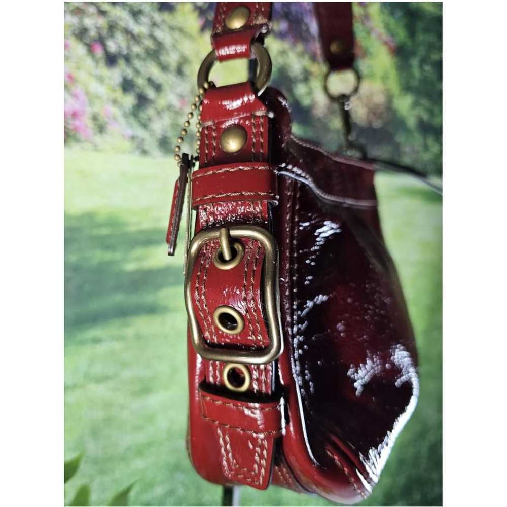 Coach Signature Sufflette patent leather handbag - image 4
