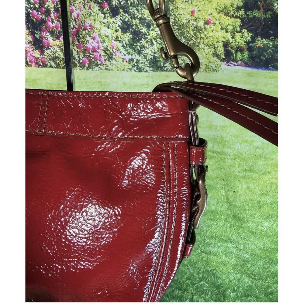 Coach Signature Sufflette patent leather handbag - image 8