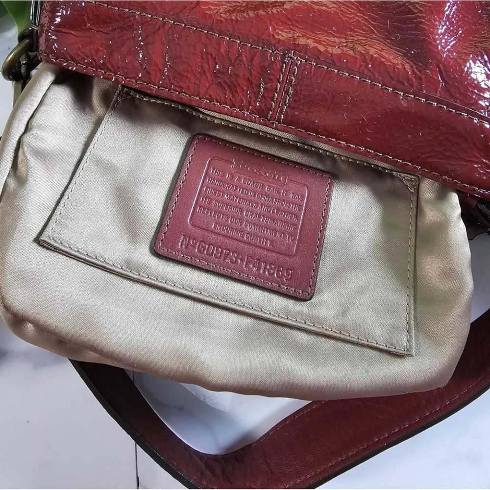 Coach Signature Sufflette patent leather handbag - image 9