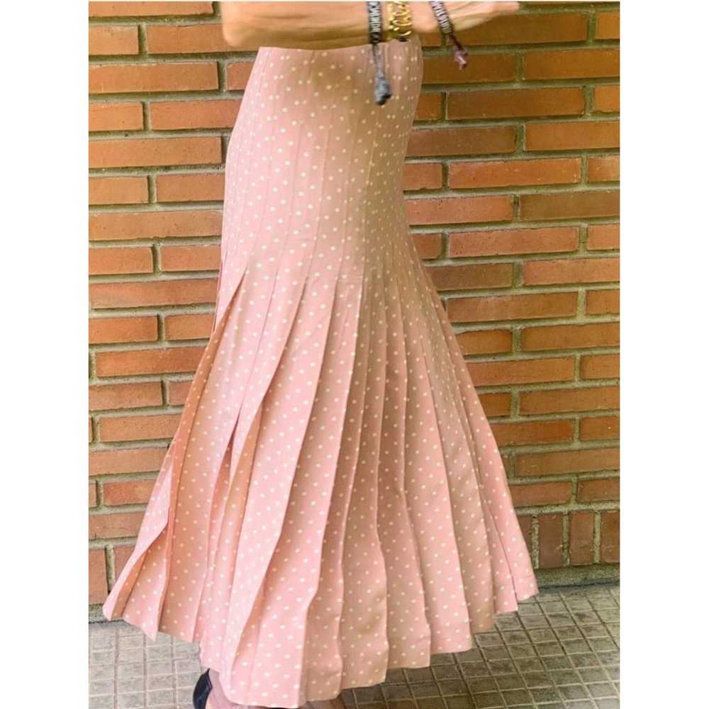 Chanel Silk maxi skirt - image 6