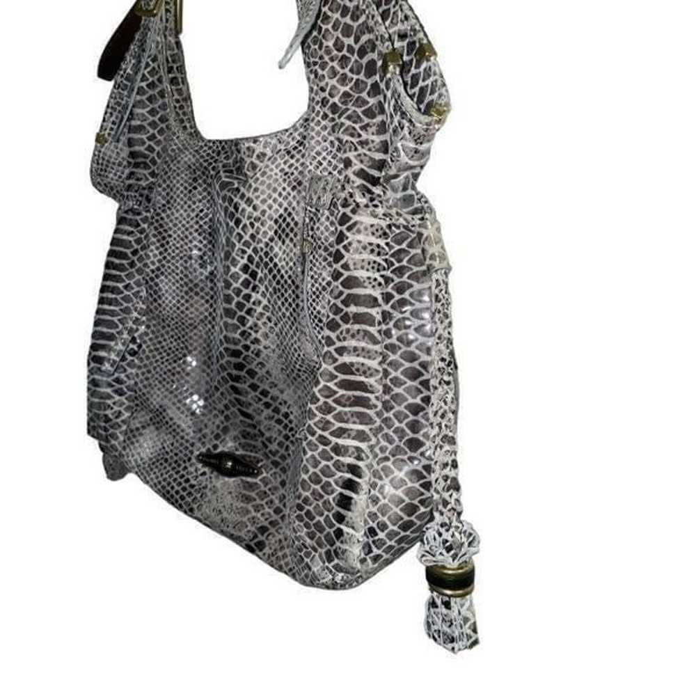 Elliot Luca Leather Python Handbag - image 2