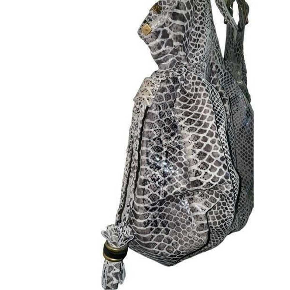 Elliot Luca Leather Python Handbag - image 5