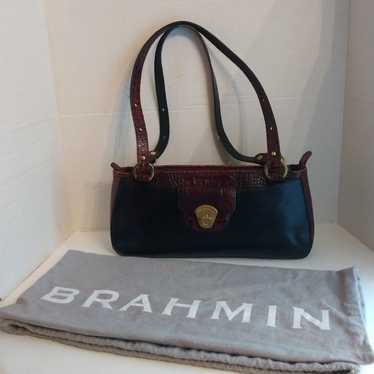 Brahmin Est 1982 Leather/Croc Shoulder Purse - image 1