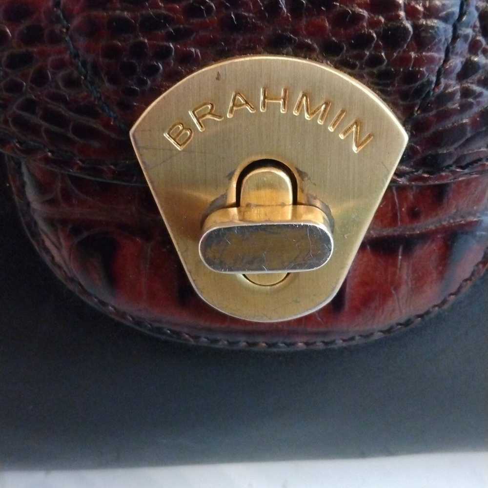 Brahmin Est 1982 Leather/Croc Shoulder Purse - image 3