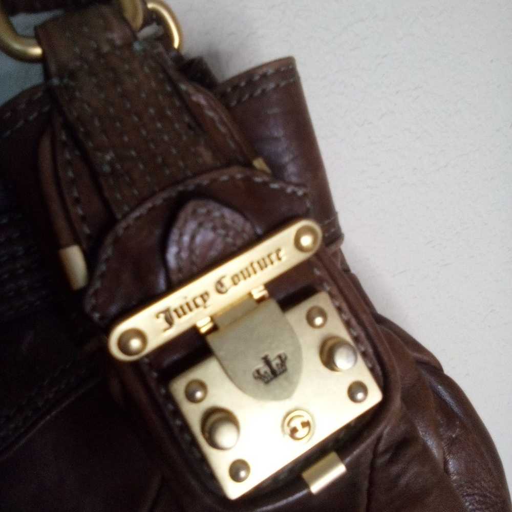 Juicy Couture Y2K leather hobo bag - image 3