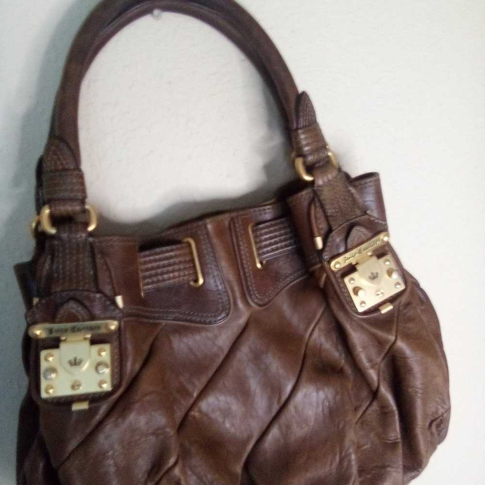 Juicy Couture Y2K leather hobo bag - image 4