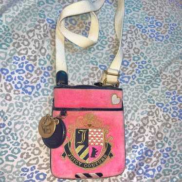 Vintage Blue Pink Juicy Couture Purse Handbag Cros