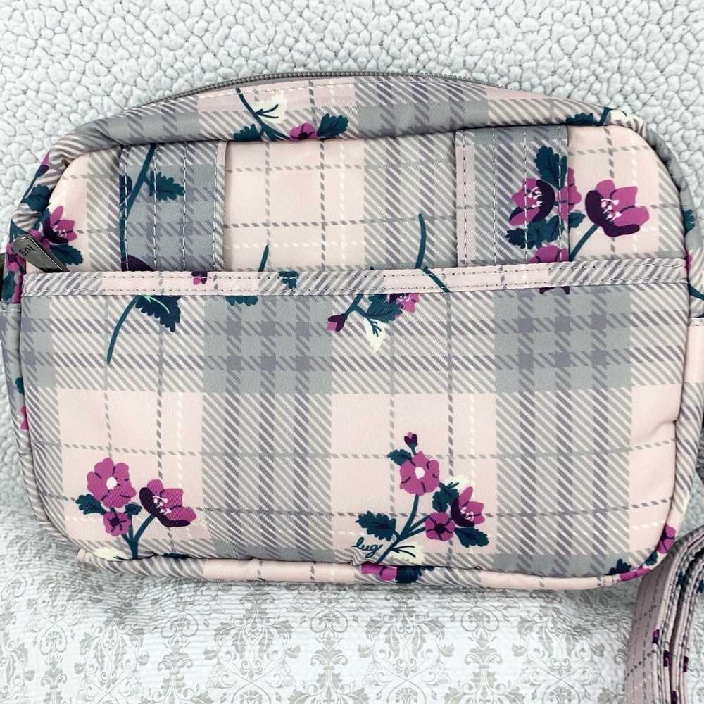 Lug Switch Convertible Crossbody Plaid Floral Pea… - image 10