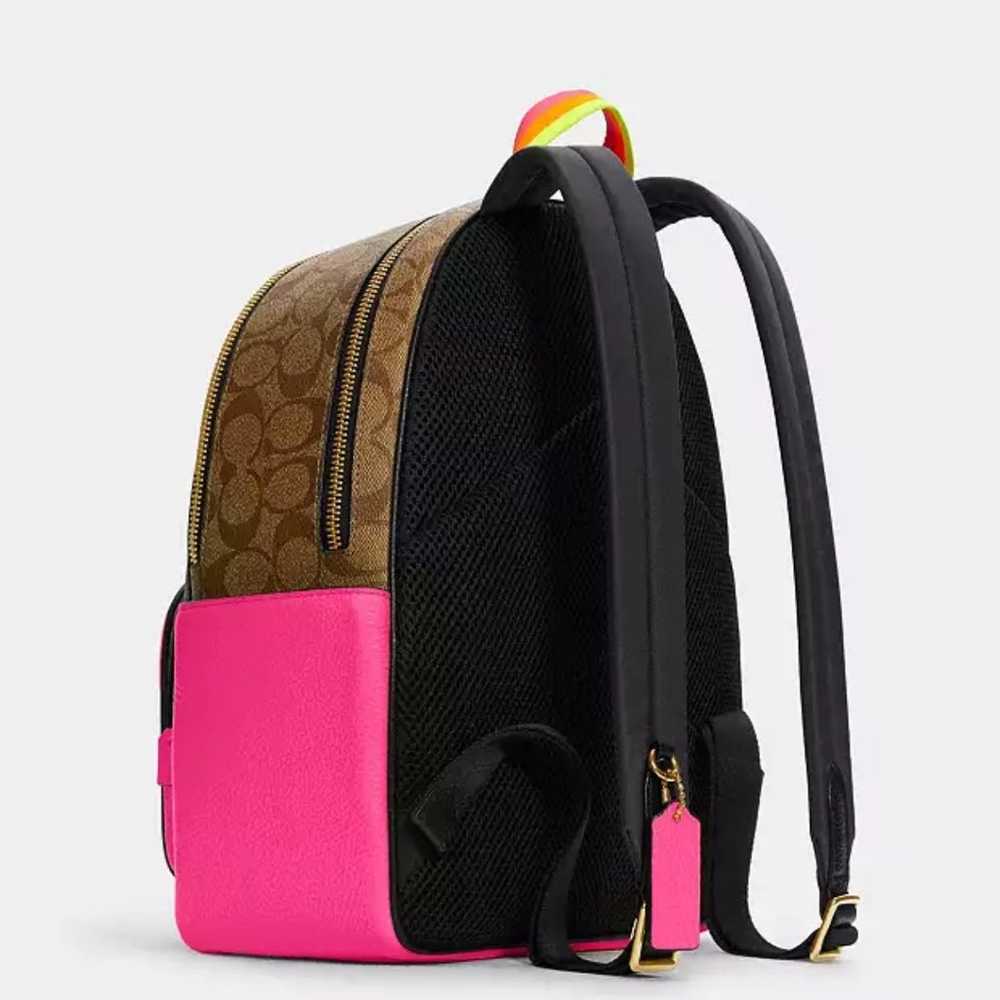 Coach Signature Color Block Backpack - image 2