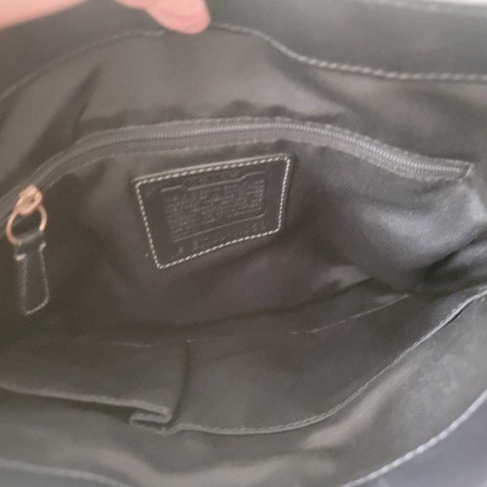 Coach vintage black hobo shoulder bag - image 9