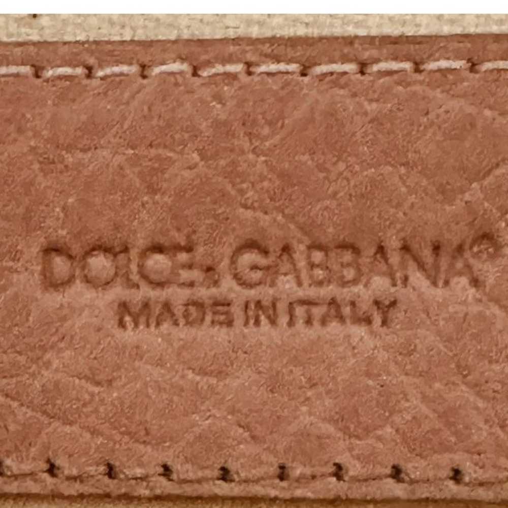 Dolce & Gabbana New Pink Leather Hand-Bag with du… - image 9