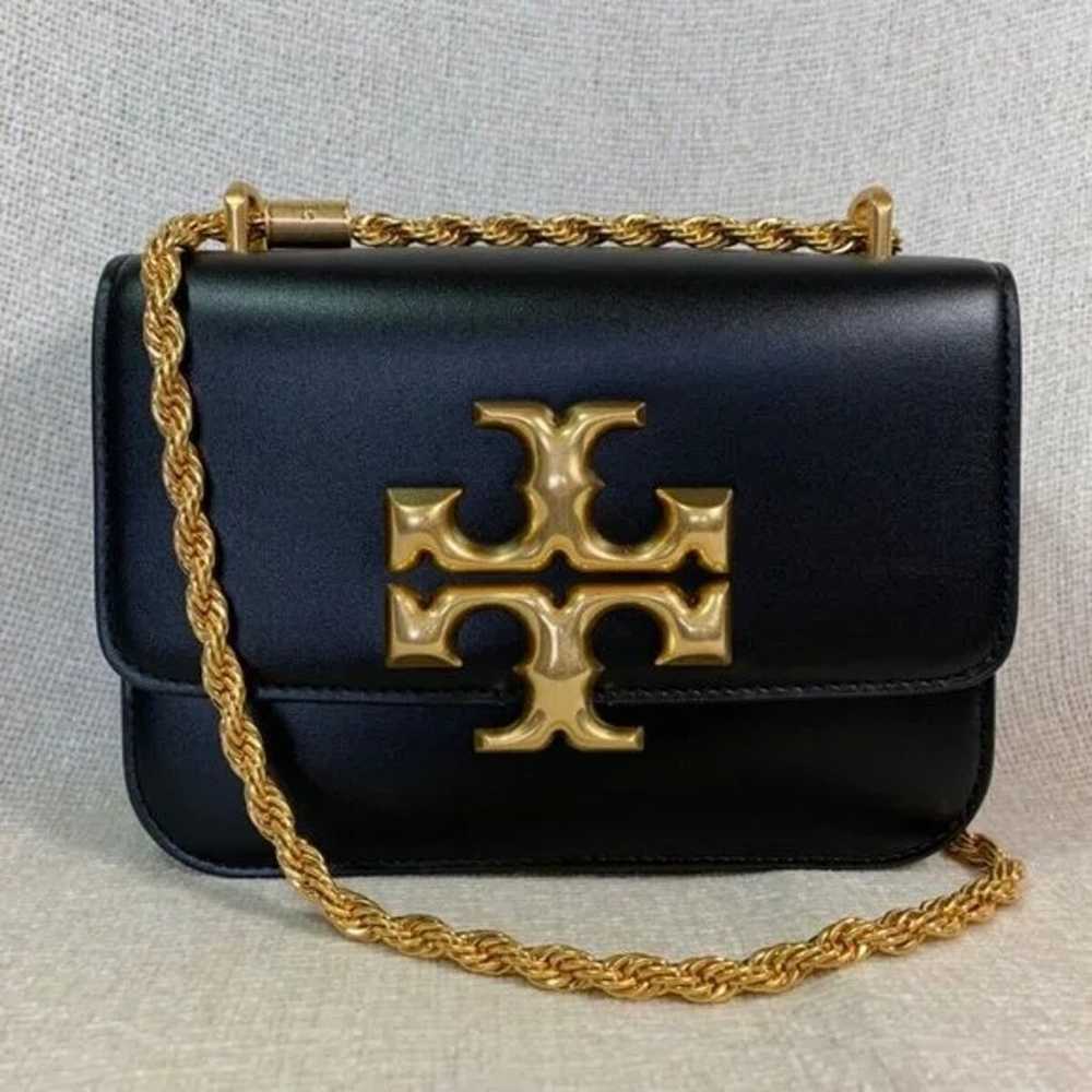 Tory Burch Black Eleanor Small Convertible Should… - image 1