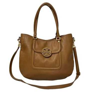 Tory Burch Women's Brown Pebbled Leather Converti… - image 1