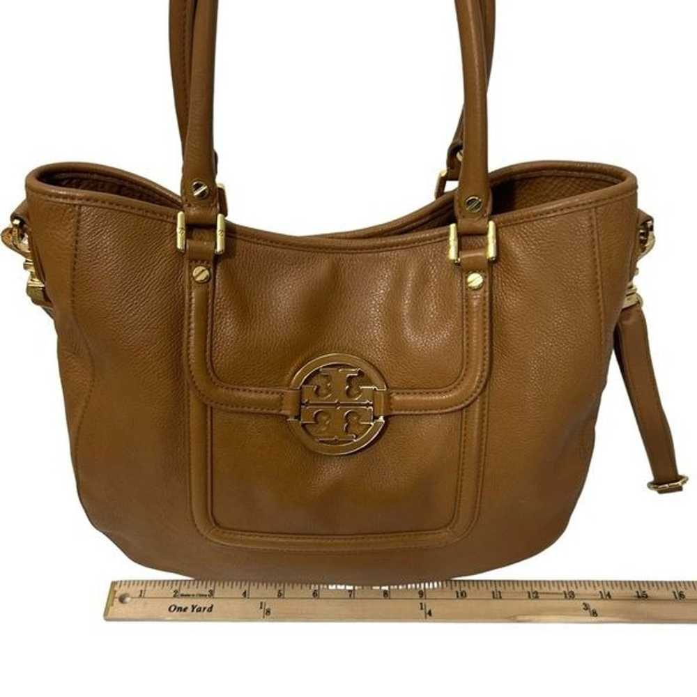 Tory Burch Women's Brown Pebbled Leather Converti… - image 8
