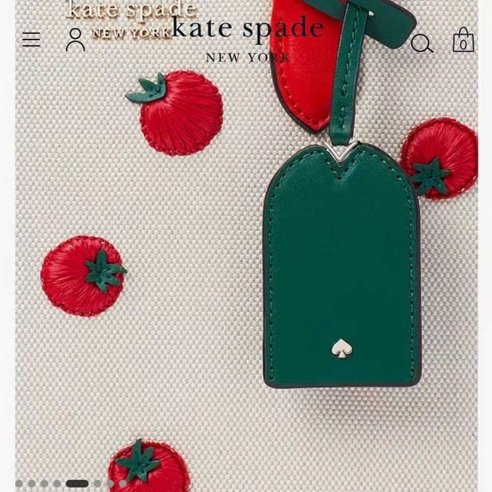 Kate Spade Tomato Embroidered Canvas Tote - image 5