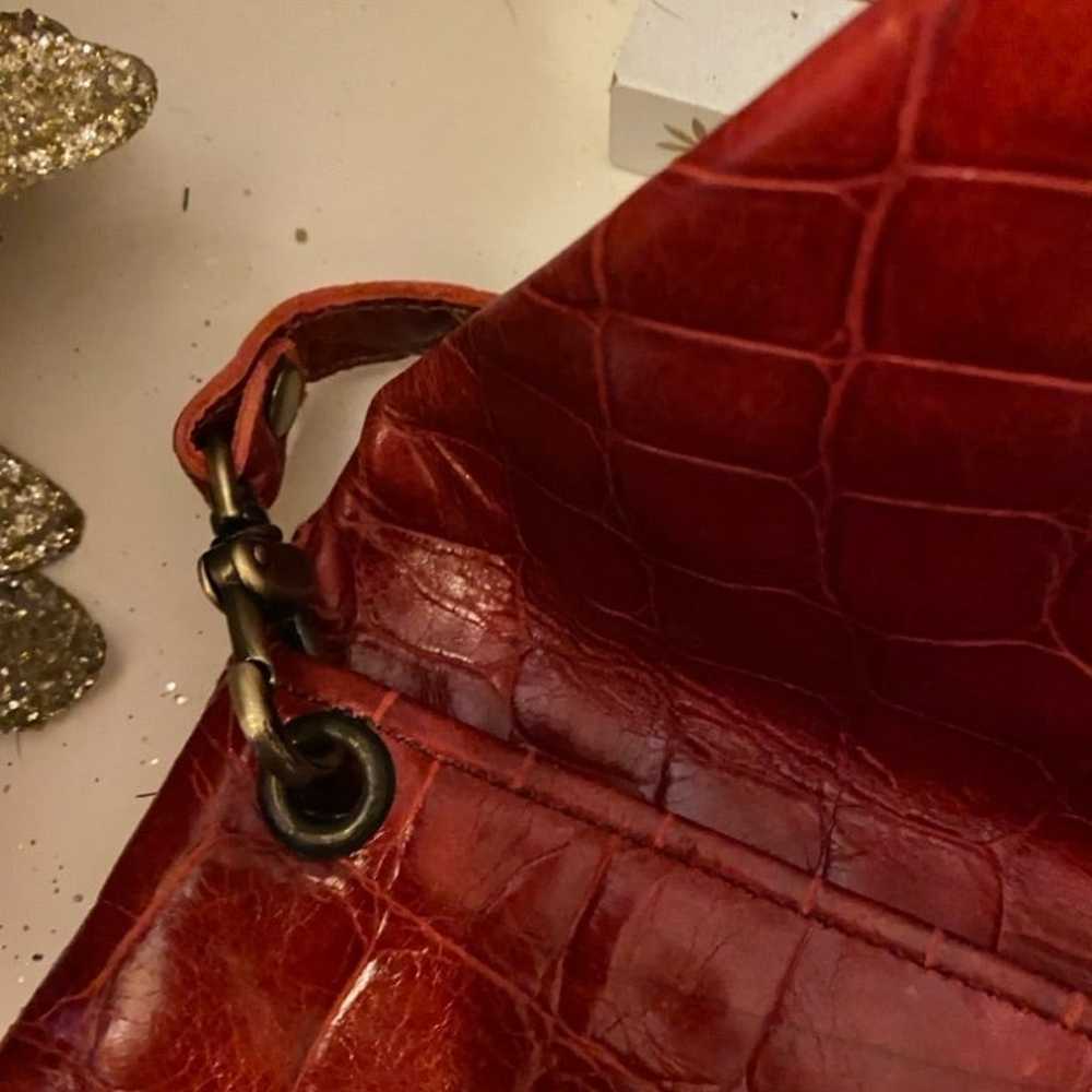 Carla Mancini red envelope style crossbody purse - image 5