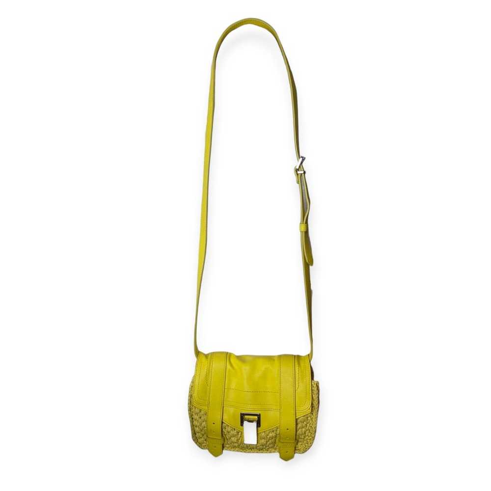 Proenza Schouler Mini PS1 Yellow Raffia & Leather… - image 10