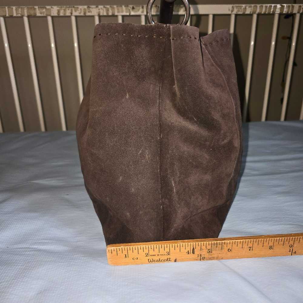Prada/Brown/leather-Suede/handle bag - image 3