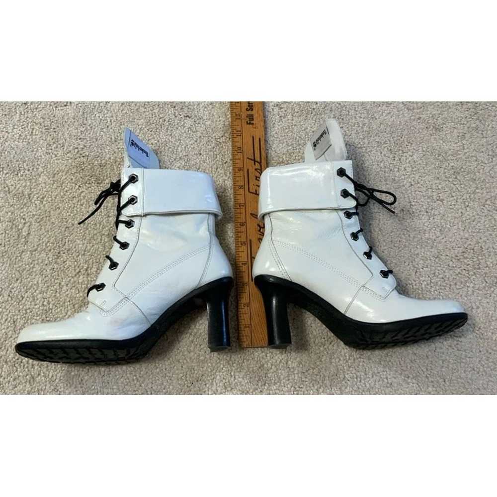 Timberland White Patent Leather Boots or Booties … - image 5