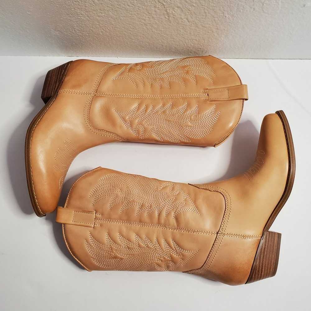 Guess Western Boots Womens 6.5 Tan Leather Mid-Ca… - image 2