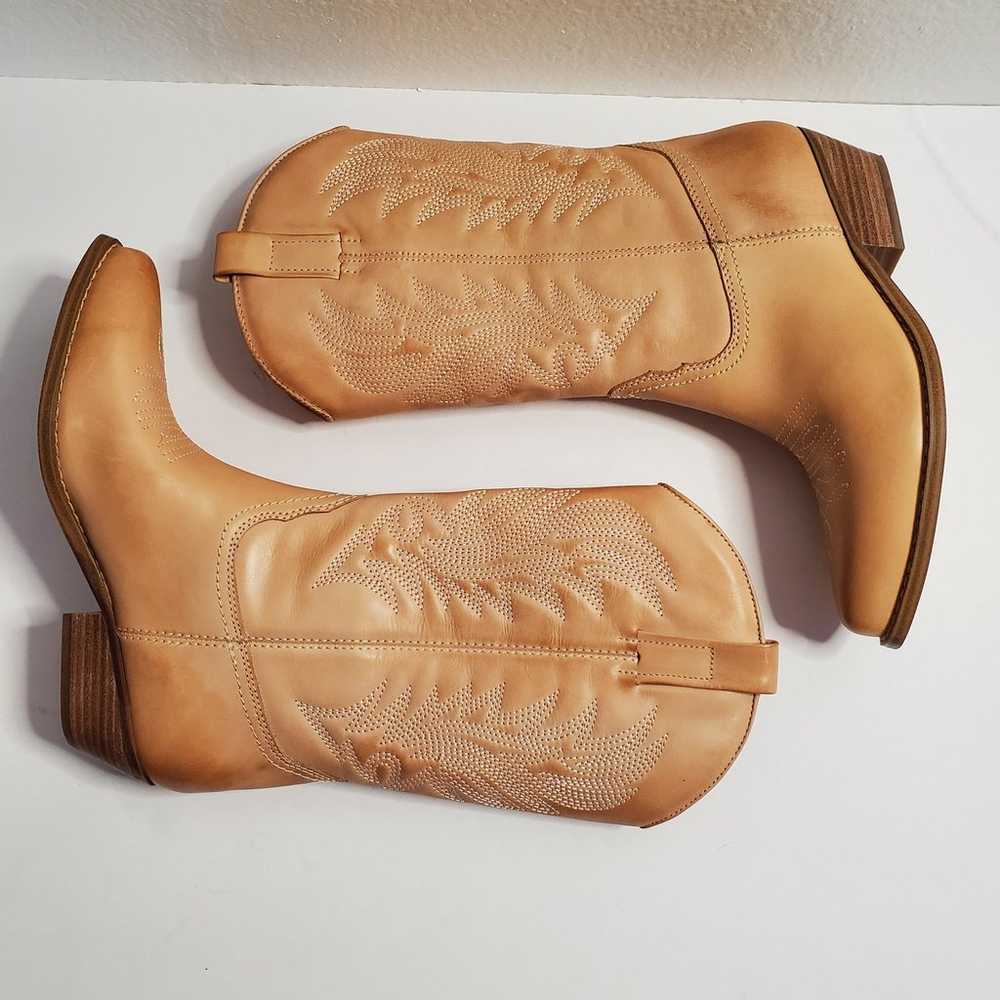 Guess Western Boots Womens 6.5 Tan Leather Mid-Ca… - image 3
