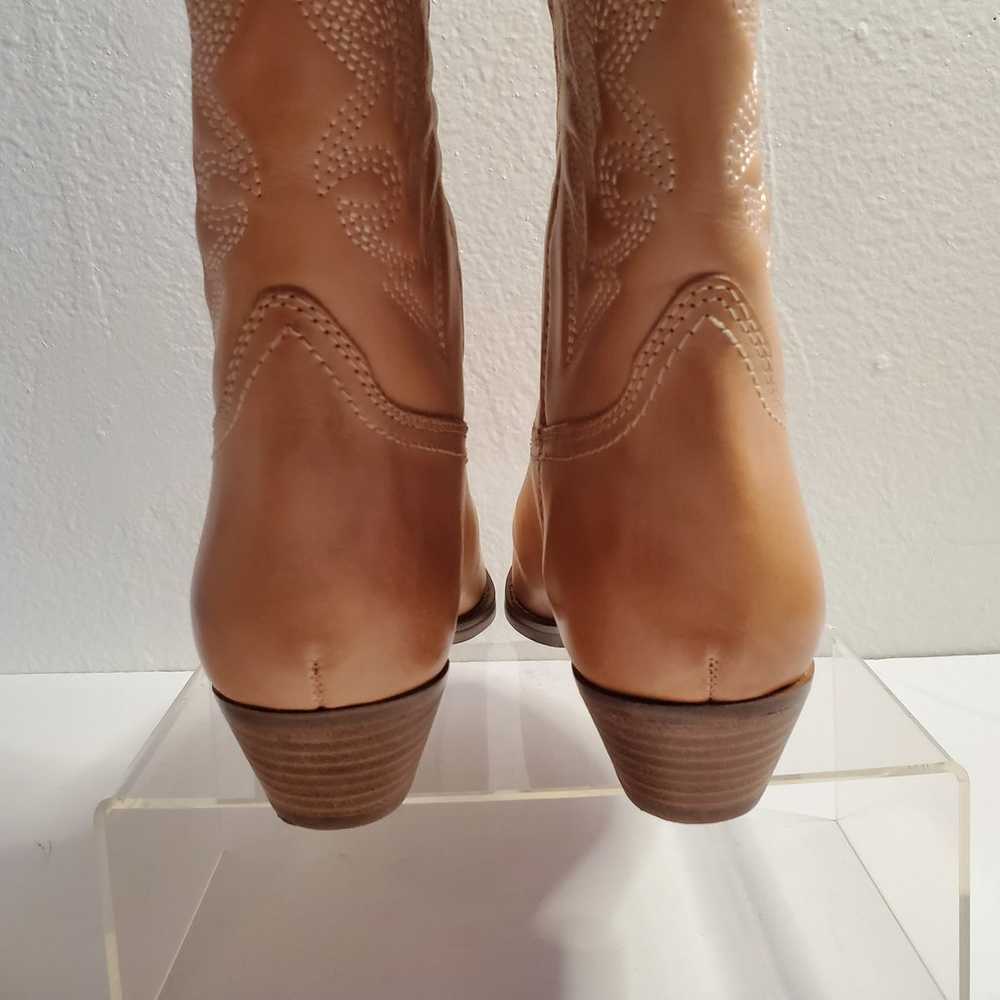 Guess Western Boots Womens 6.5 Tan Leather Mid-Ca… - image 4