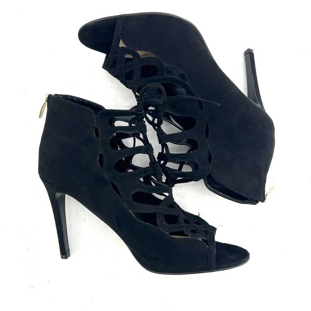 Marc Fisher (10) Urbana Black Faux Suede Lace Up … - image 2