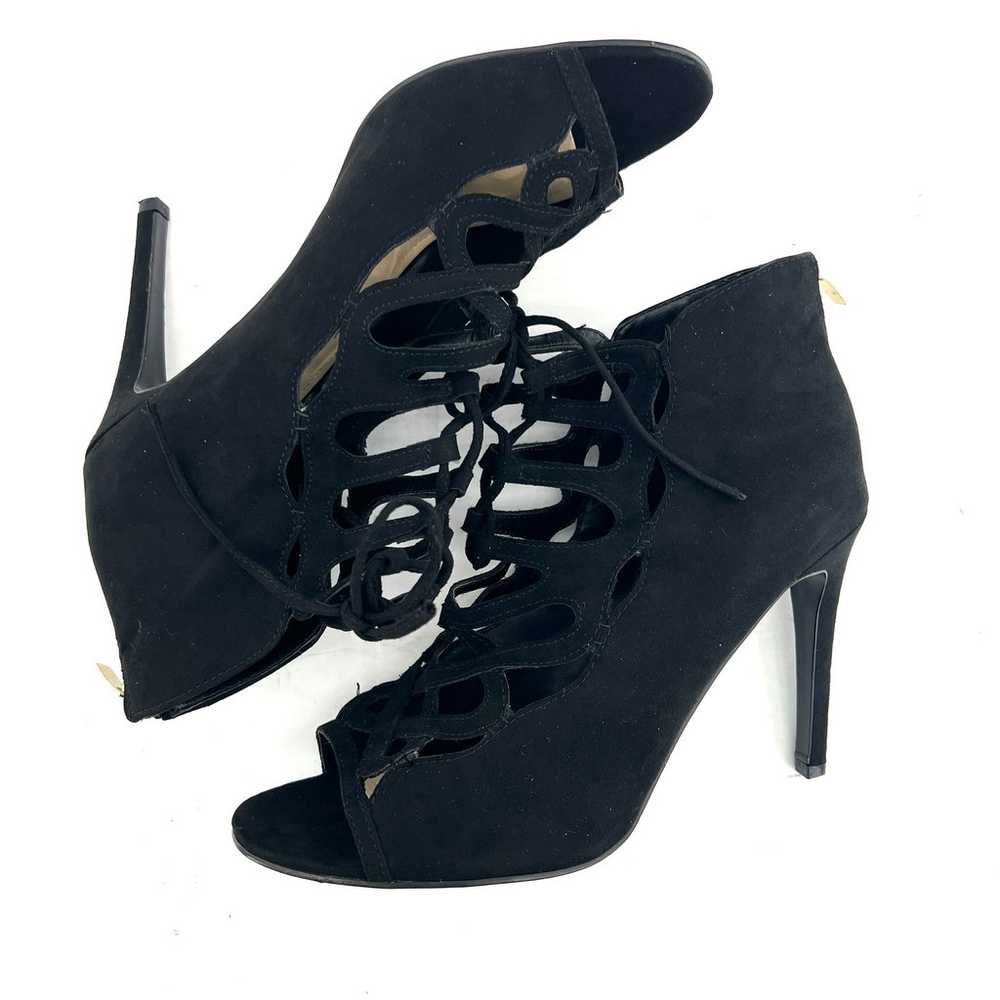 Marc Fisher (10) Urbana Black Faux Suede Lace Up … - image 3