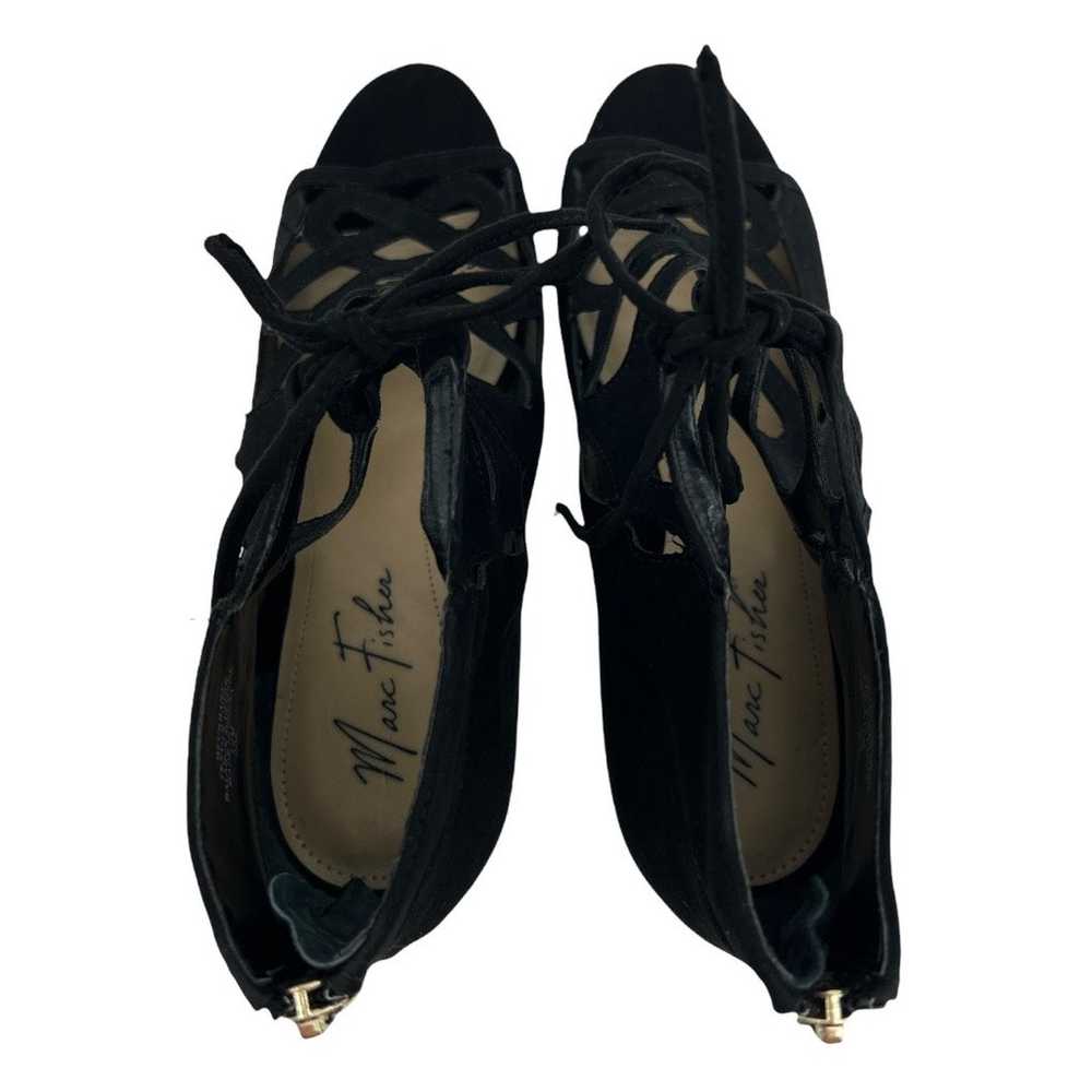 Marc Fisher (10) Urbana Black Faux Suede Lace Up … - image 7