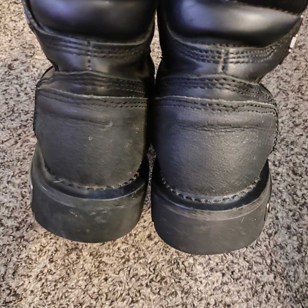 Harley Davidson Steel Toe side zip lace up boots - image 4