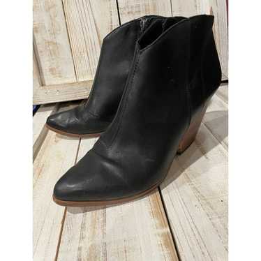 Eileen Fisher Black Leather Ankle Boot's Women's … - image 1