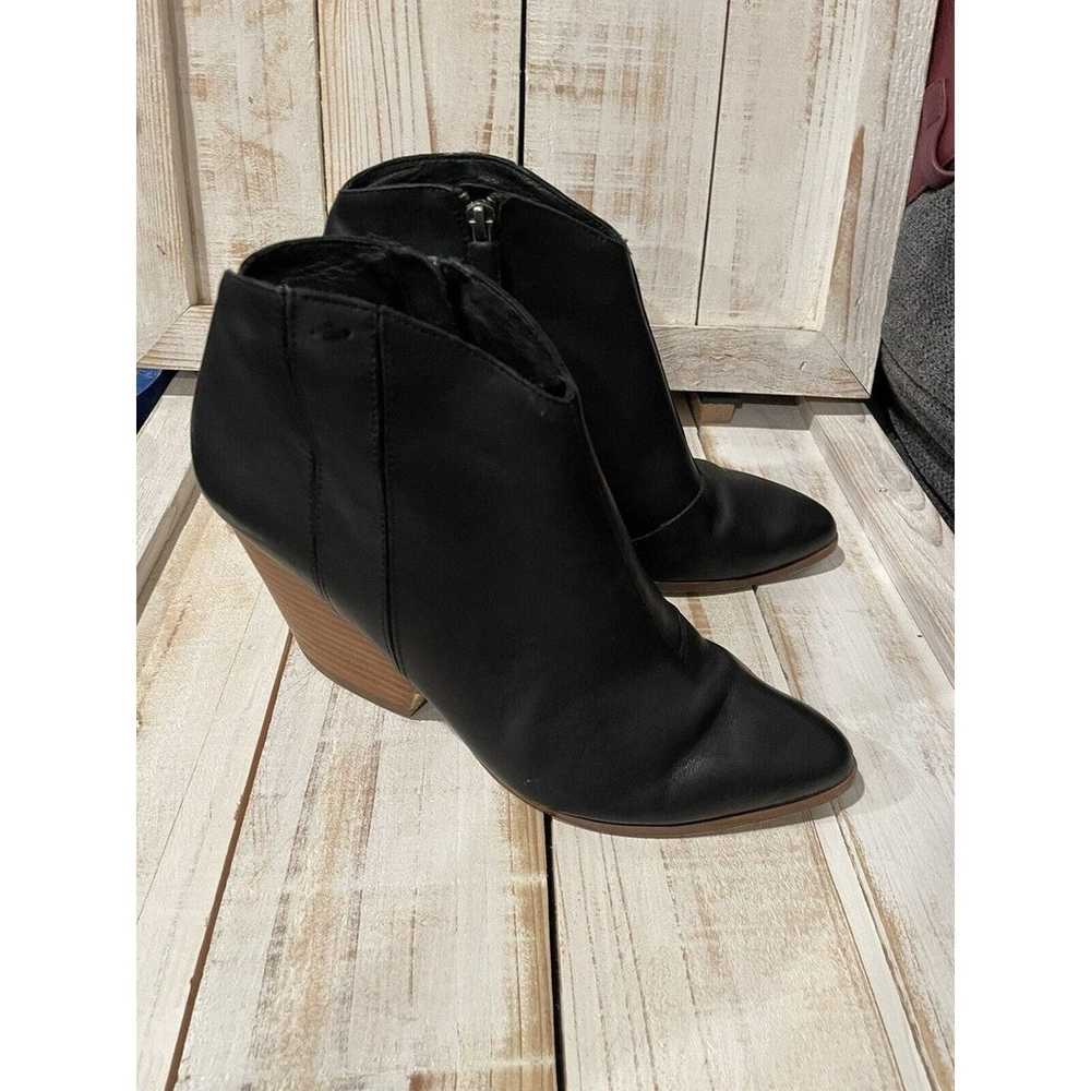 Eileen Fisher Black Leather Ankle Boot's Women's … - image 3