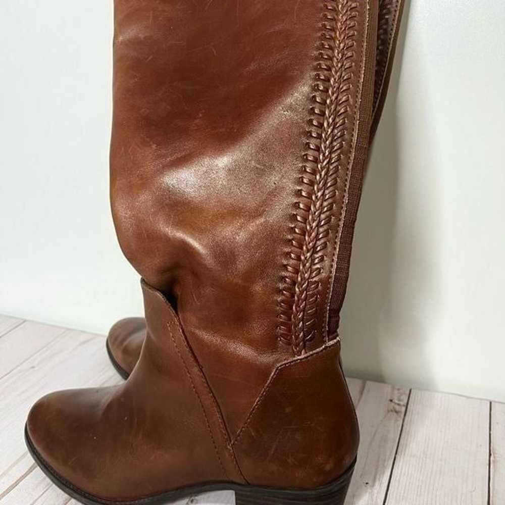 Vince Camuto Bendra Brown Leather Tall Boots Brai… - image 3