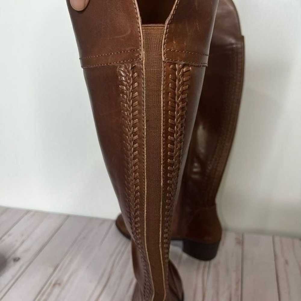 Vince Camuto Bendra Brown Leather Tall Boots Brai… - image 5