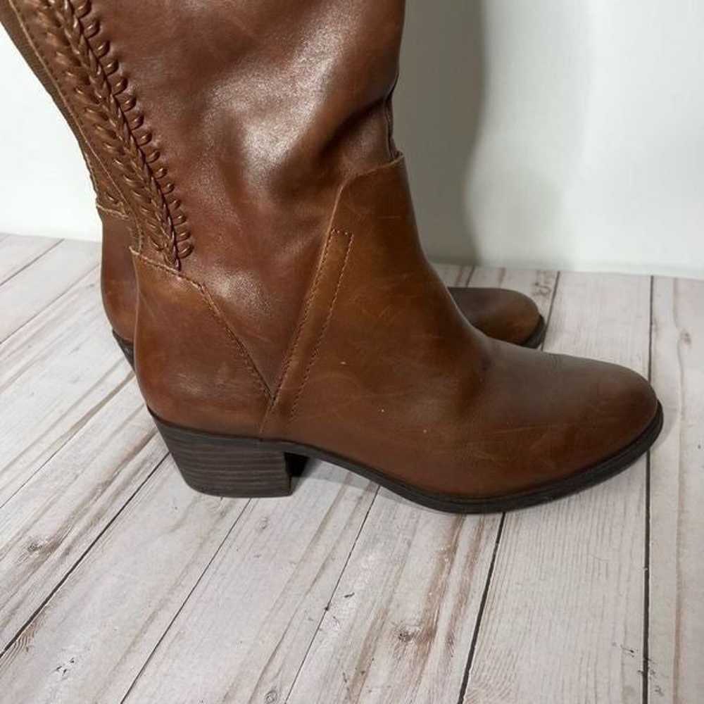 Vince Camuto Bendra Brown Leather Tall Boots Brai… - image 7