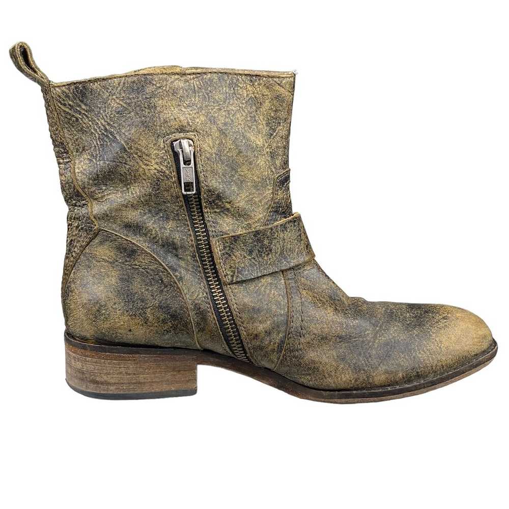 Spirit By Lucchese Olivia Leather Distressed Ankl… - image 4