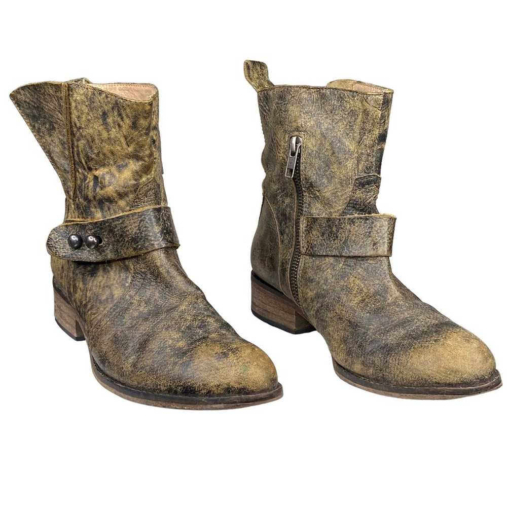 Spirit By Lucchese Olivia Leather Distressed Ankl… - image 5