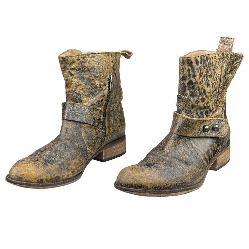 Spirit By Lucchese Olivia Leather Distressed Ankl… - image 6