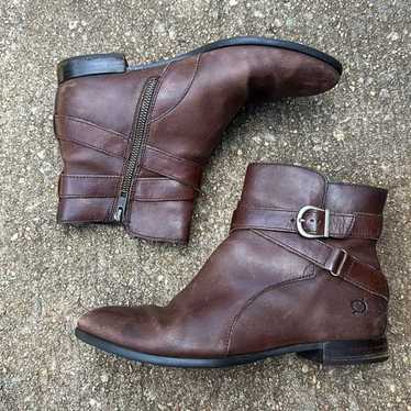 Born Easton Booties Leather Women’s Size 9 M