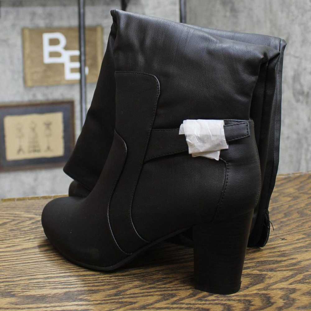 NEW Journee Collection Slouchy Riding Boots Black… - image 2