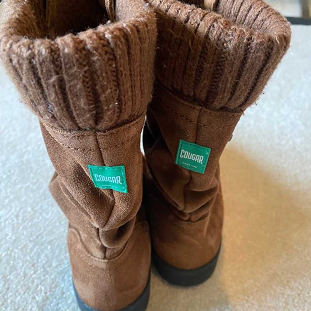 Cougar brown women boots Size 9 - image 4