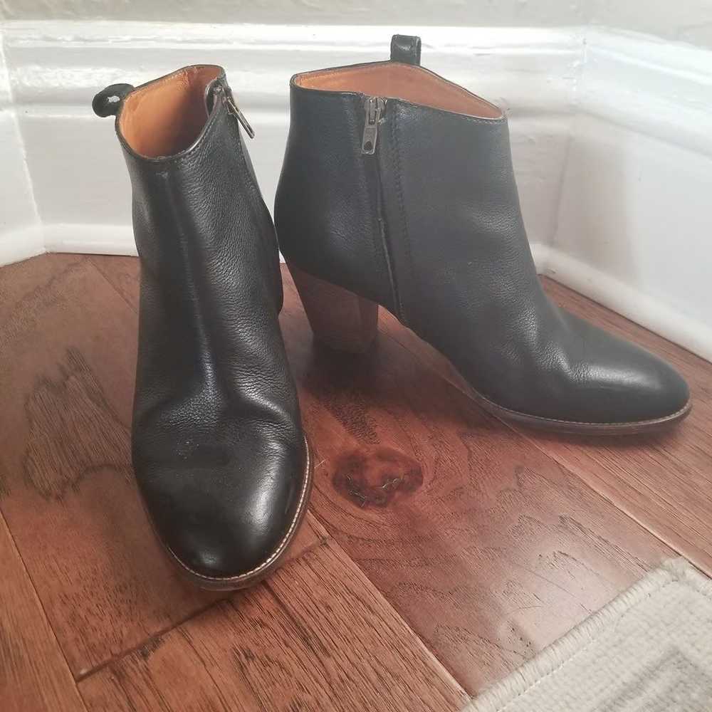 Madewell Black Leather Booties - image 2