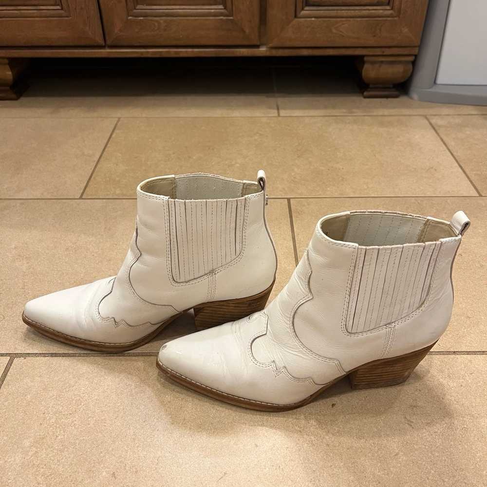 Sam Edelman Winona booties white cowboy boots - image 2