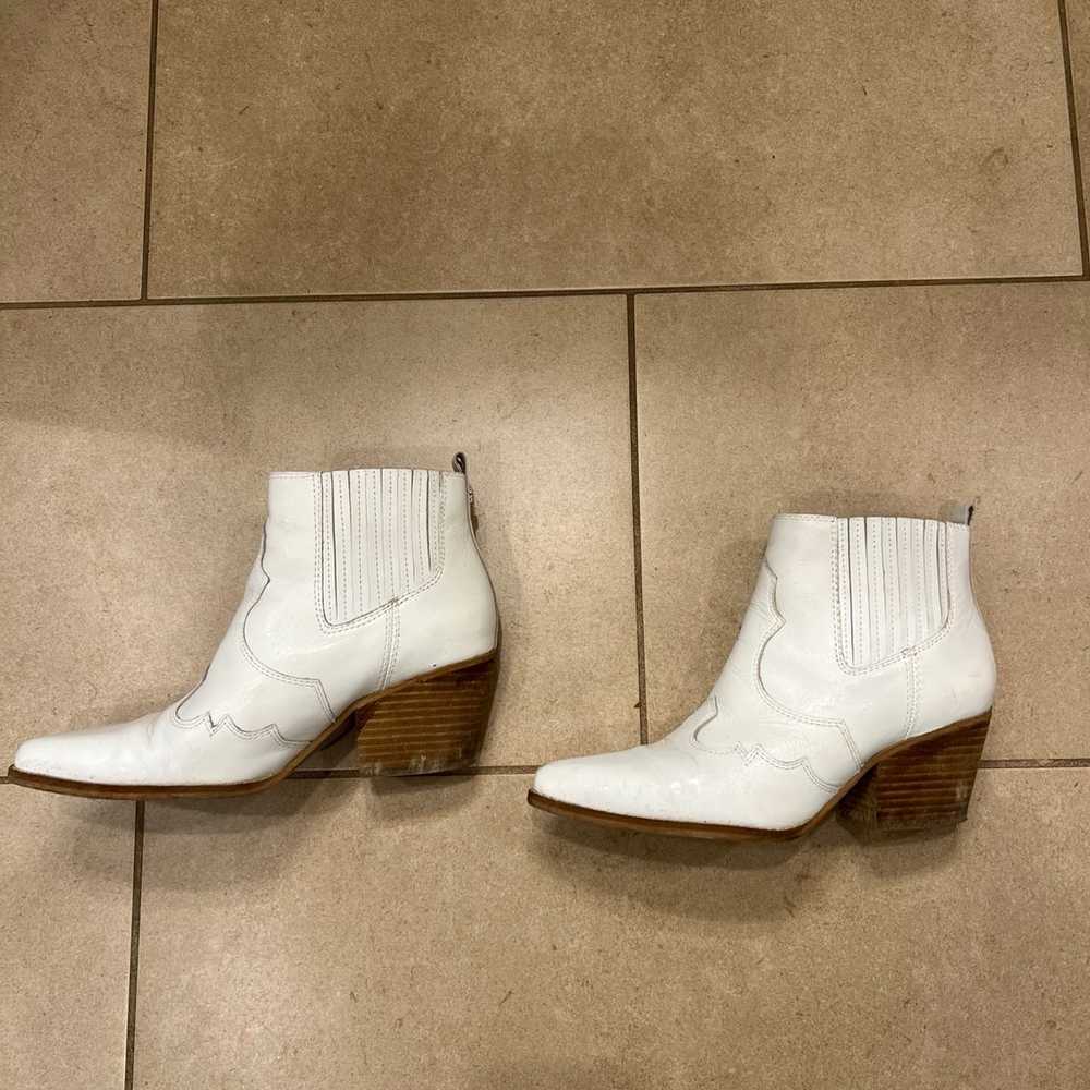 Sam Edelman Winona booties white cowboy boots - image 4