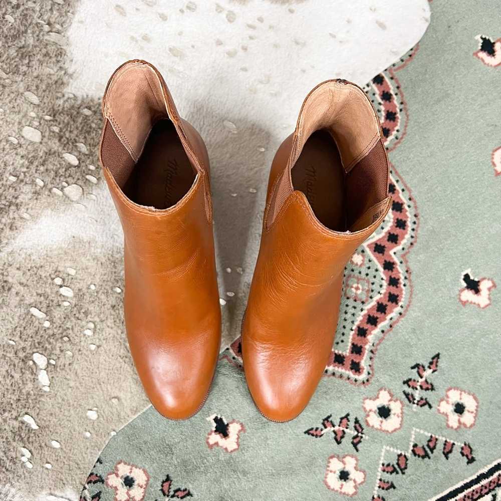 Madewell | Laura Brown Leather Block Heel Simple … - image 3