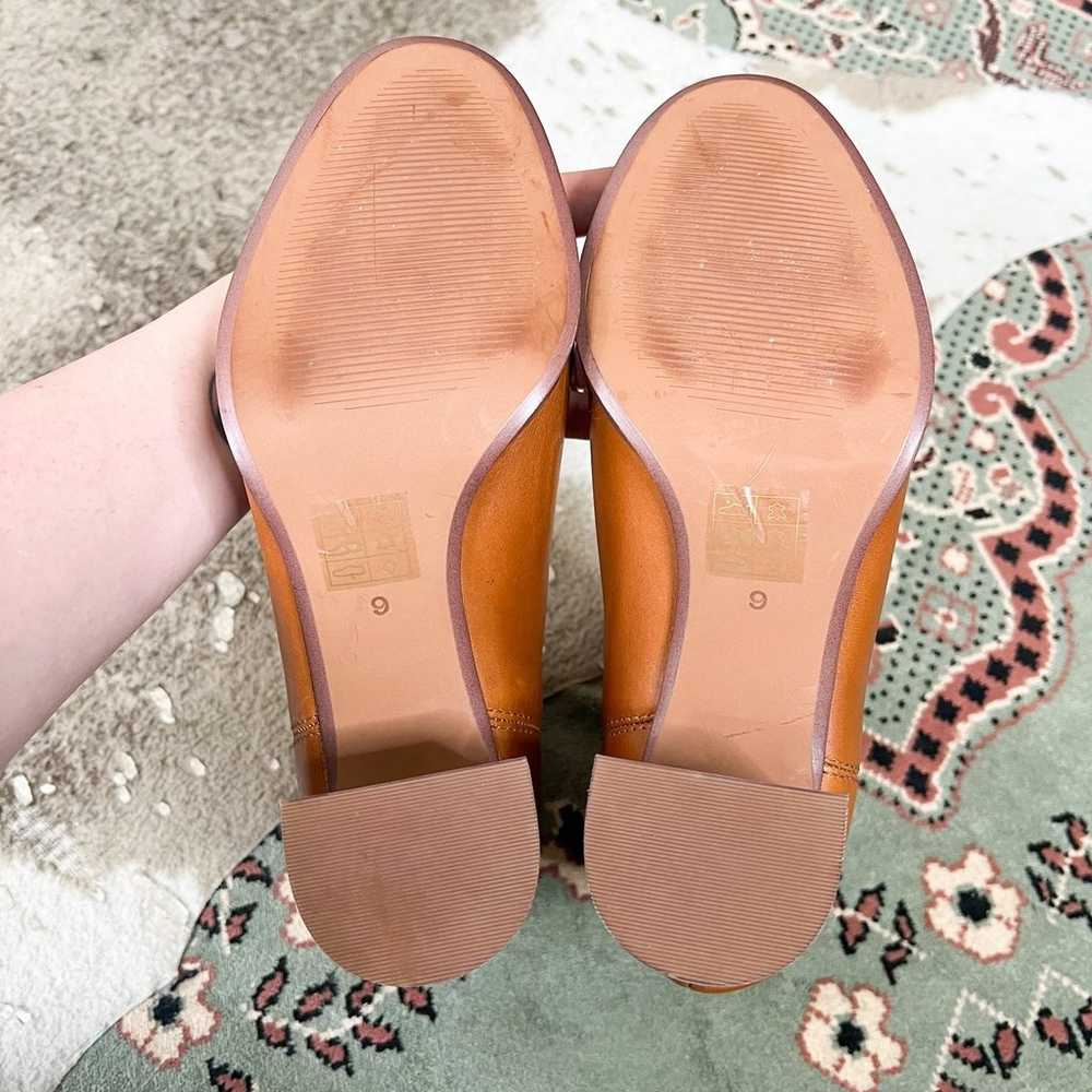 Madewell | Laura Brown Leather Block Heel Simple … - image 7