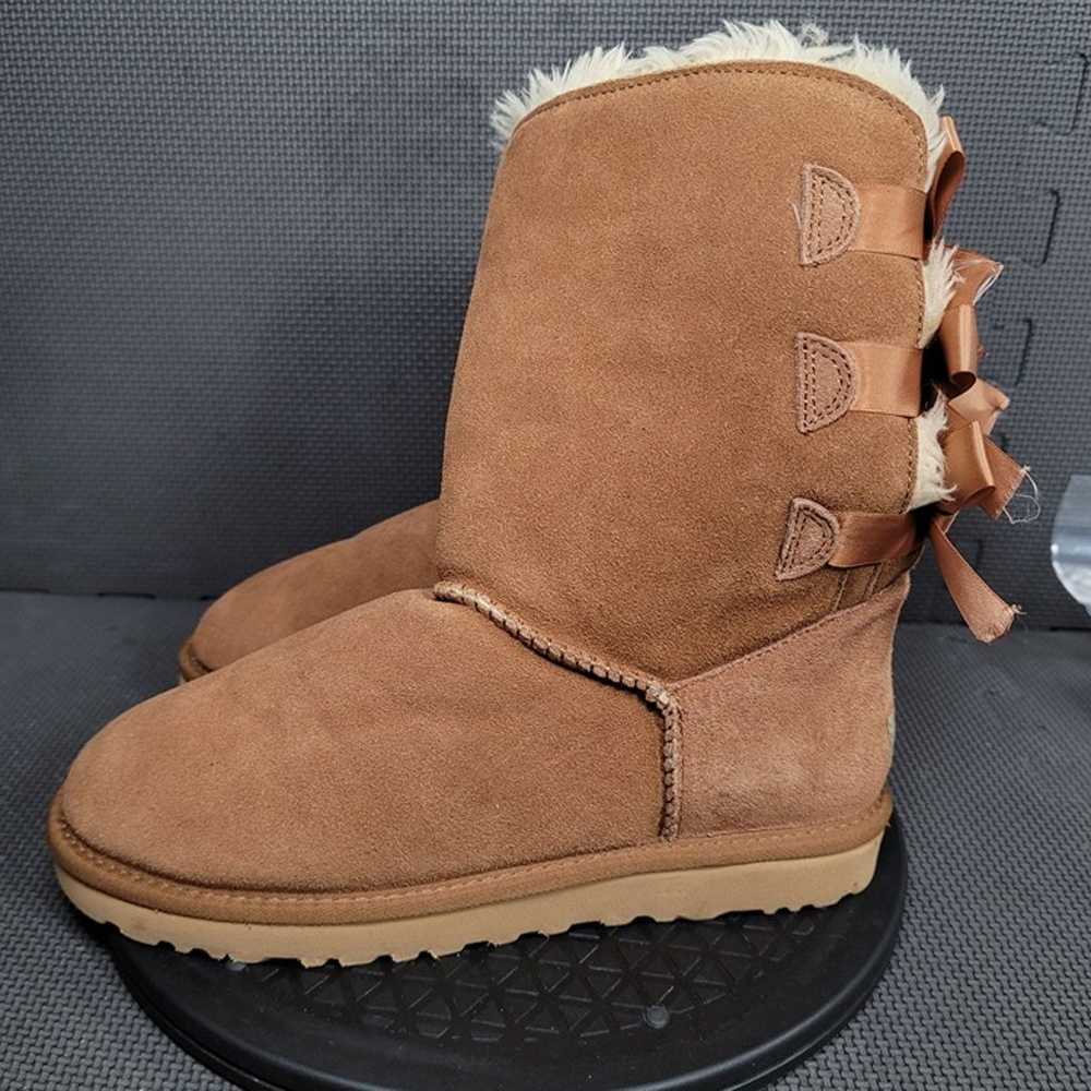 Ugg Bailey Bow II Boots Womens Sz 10 Brown Fur Li… - image 3