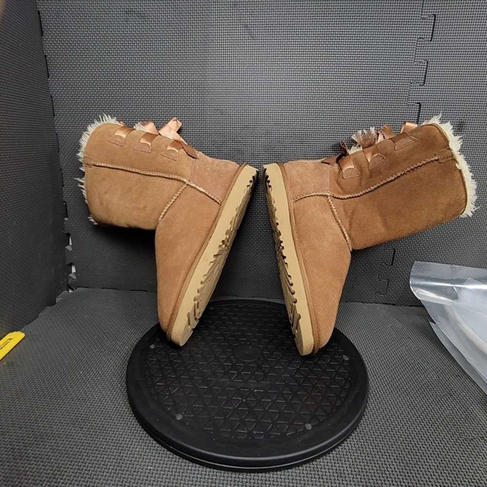 Ugg Bailey Bow II Boots Womens Sz 10 Brown Fur Li… - image 5
